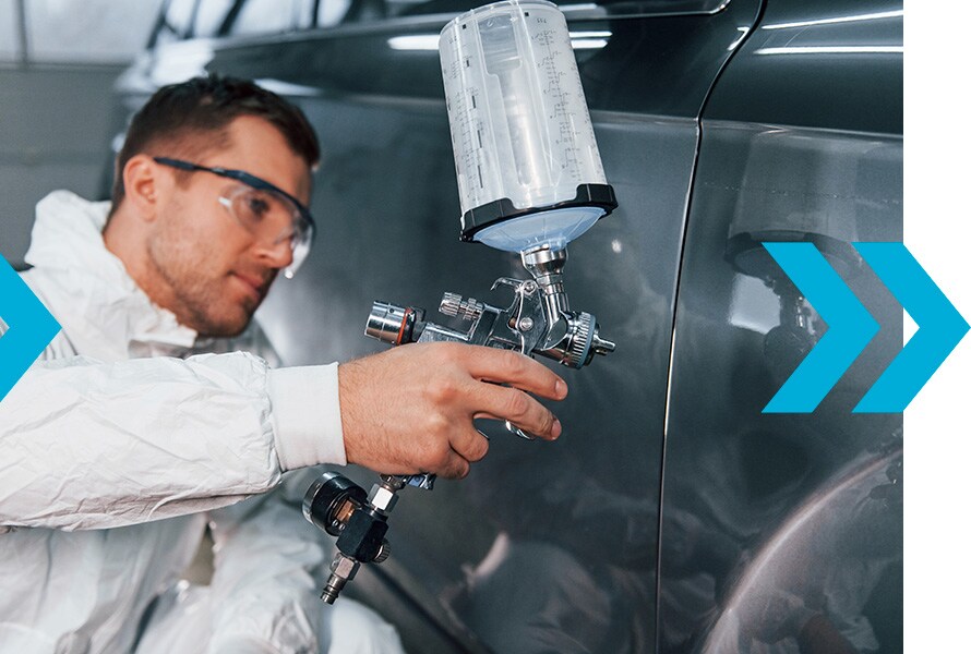 Jack Giambalvo Hyundai Collision Center | Adding Finishing Touches of Paint to Vehicle