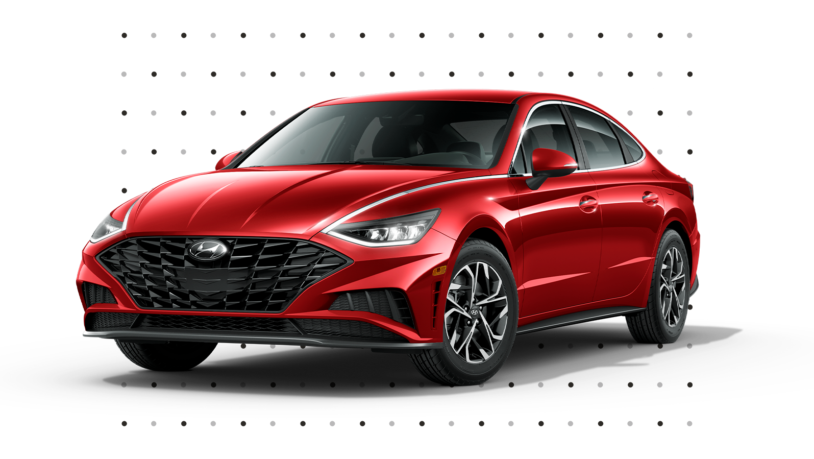 Best Time To Buy At Jack Giambalvo Hyundai in York, PA | Front view of a red 2023 Hyundai Sonata