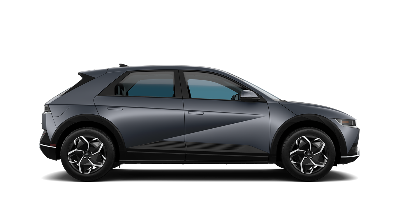 Best Time To Buy At Jack Giambalvo Hyundai in York, PA | side view of a 2023 Hyundai Ionic in color grey