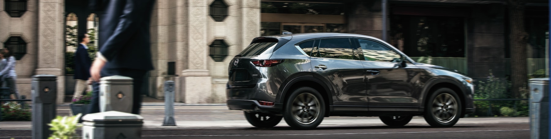 Jack Giambalvo Mazda is a Car Dealership near Lancaster PA | 2020 Mazda CX-5 driving downtown
