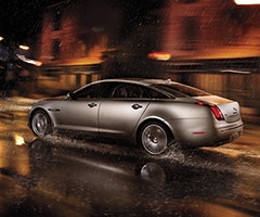 XJ Exterior of a certified pre-owned Jaguar in motion