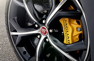 F-TYPE 20 inch Storm Forged Black and Diamond Turned alloy wheel 