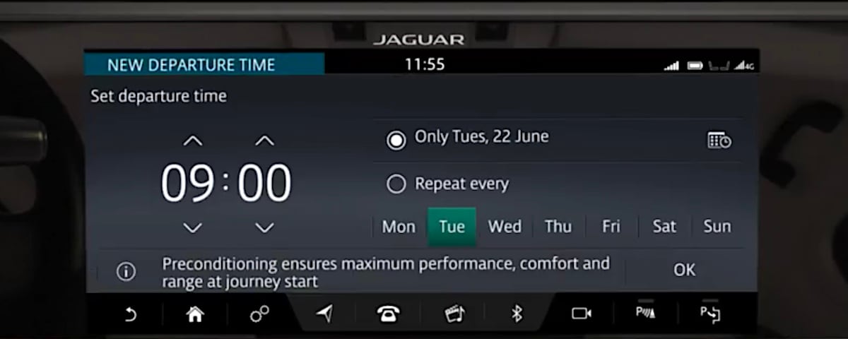 Jaguar Cabin Pre-Conditioning Jaguar Cabin Pre-Conditioning InControl Settings