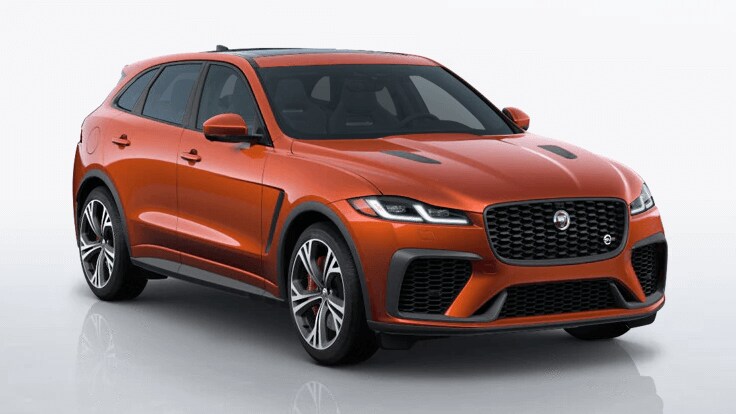 2021 Jaguar F-PACE SVR in Sanguinello Orange