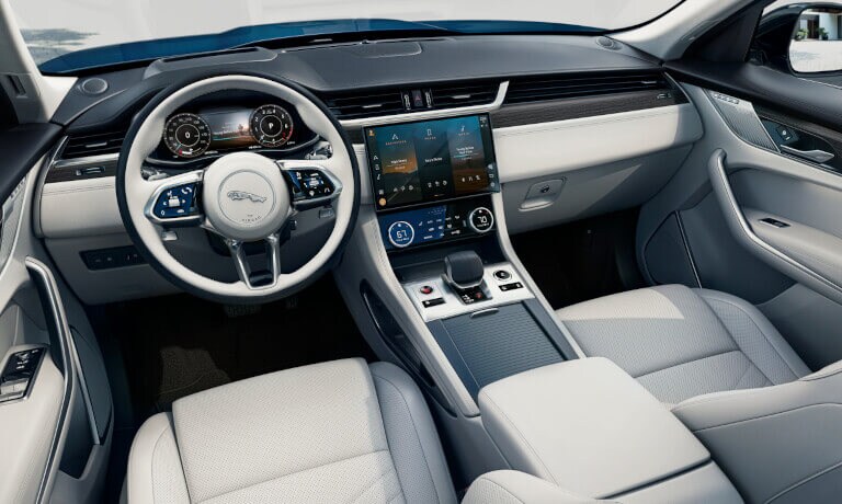 2023 Jaguar F-PACE Interior Front Seats And Infotainment System