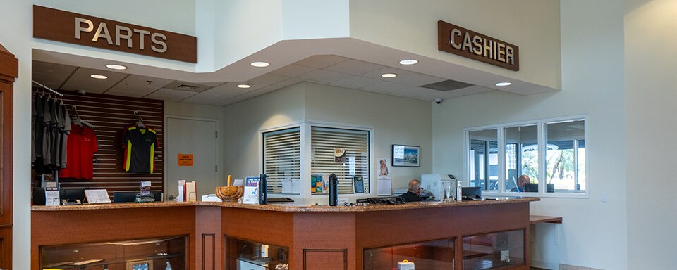 Jaguar Fort Lauderdale Parts Center Jaguar Fort Lauderdale parts department and cashier