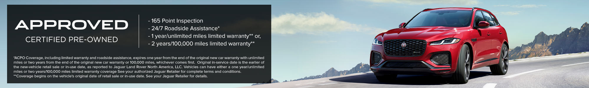 Jaguar Certified Pre-Owned Program Details