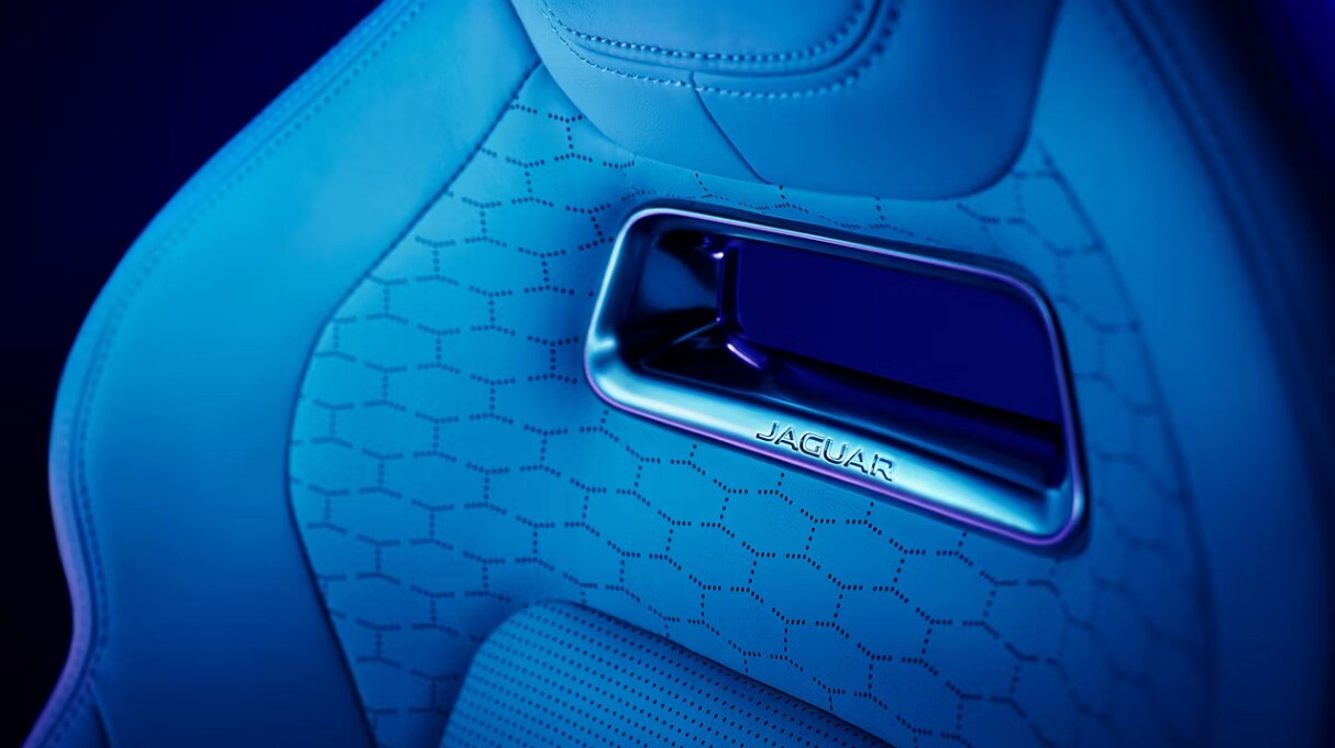 Does the Jaguar F-PACE Have 3 Rows? Close-up view of a 2025 Jaguar F-PACE seat
