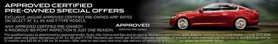 Jaguar Certified Pre-Owned Specials