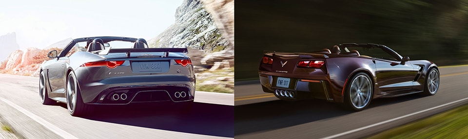 Jaguar F-TYPE vs Corvette Convertible