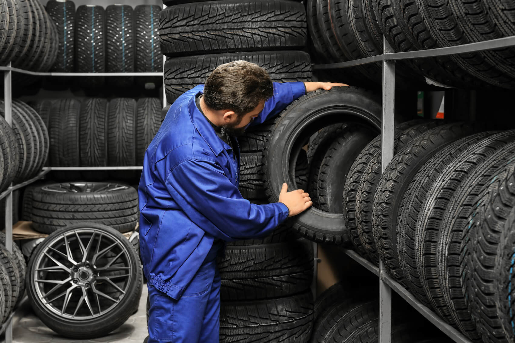 Tire selection at Jaguar service center Parsippany, NJ