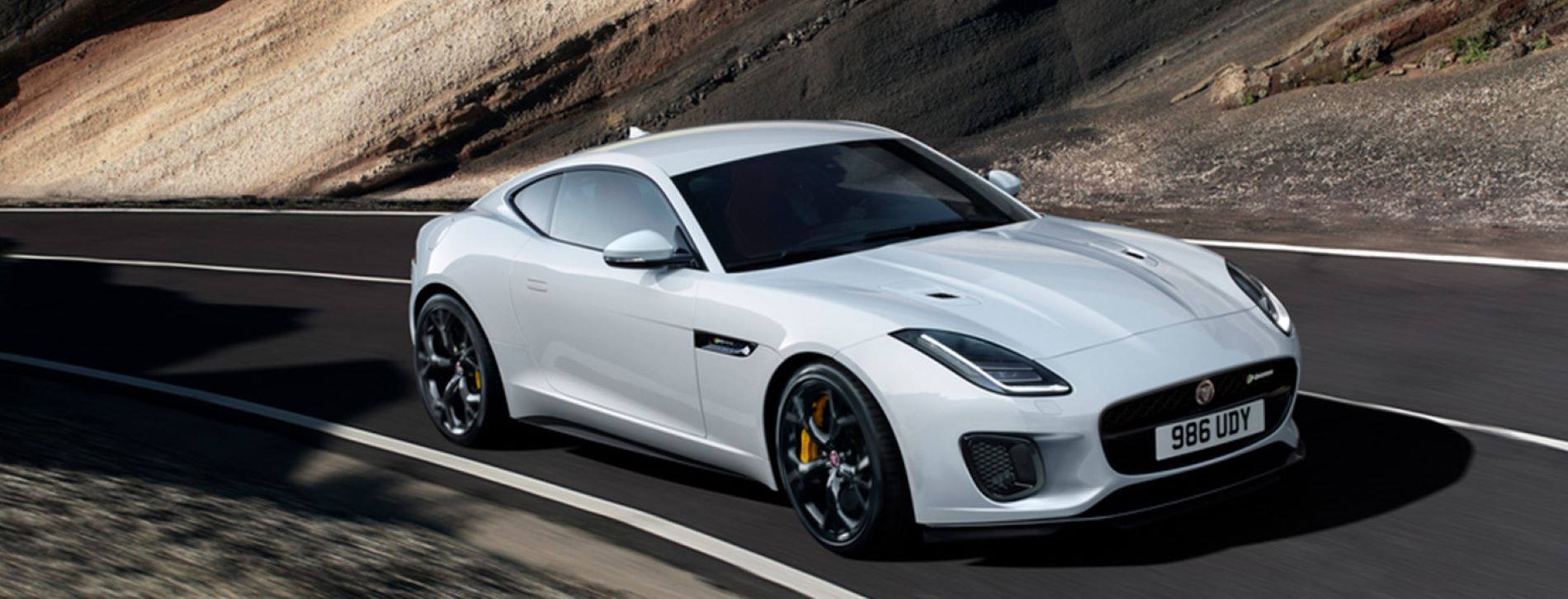 A picture of a Jaguar F-Type Coupe 2020 with its modern web browsers and innovative technologies
