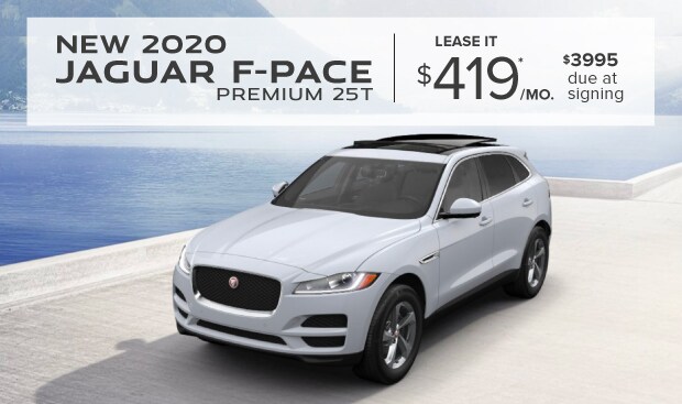 New 2020 Jaguar F-PACE Specials - Lease for $419 a
month