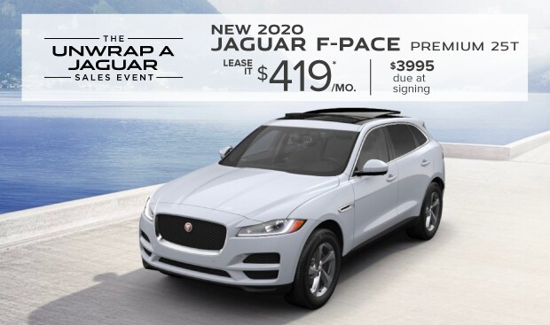 New 2020 Jaguar F-PACE Special - Lease for $419 a
month