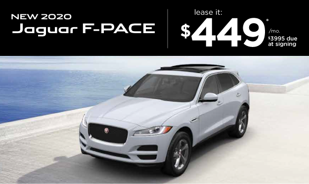 New 2020 Jaguar F-PACE Special - Lease for $449 a
month