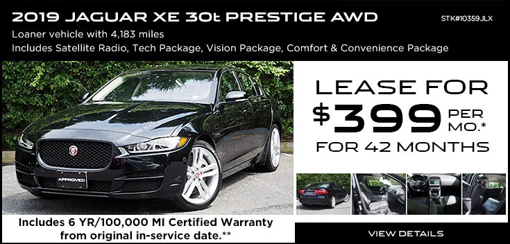 Jaguar XE Loaner special