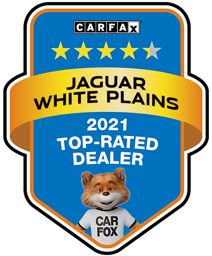 Jaguar White Plains Recognized as a CARFAX Top-Rated Dealer 2021 CARFAX Top-Rated Dealer badge