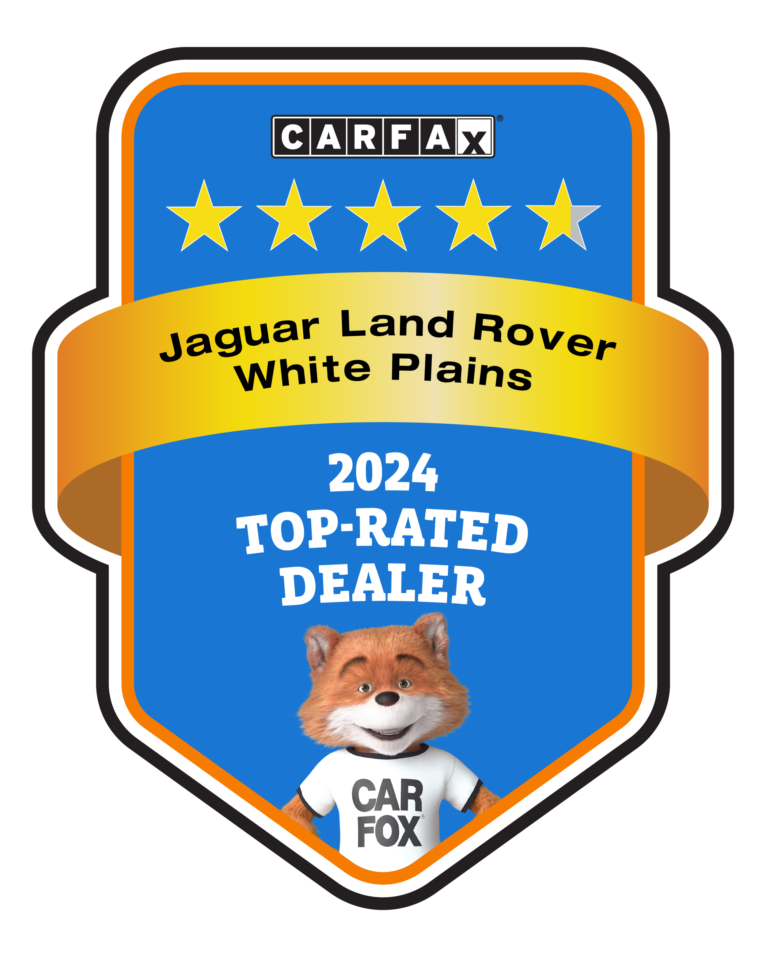 Jaguar White Plains CARFAX Top-Rated Dealer badge