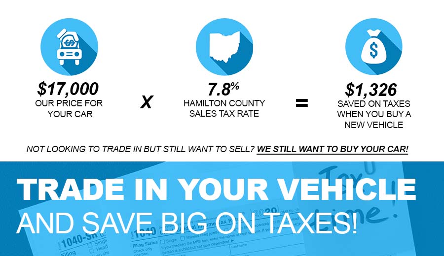 trade in your vehicle and save big on taxes