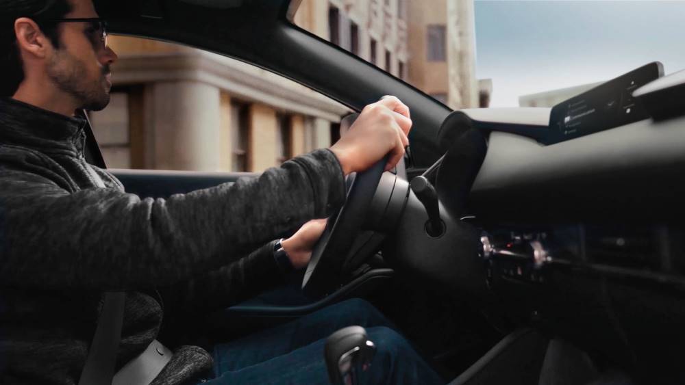2025 Mazda3 Sedan interior showcasing its premium design.