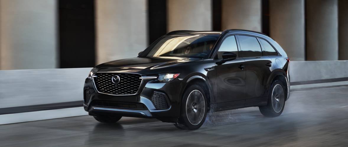 2026 Mazda CX-70 driving near Cincinnati