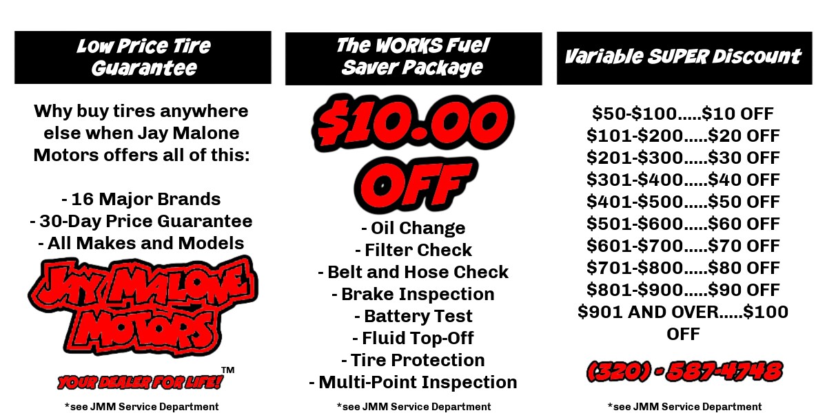 April Service Specials Jay Malone Ford
