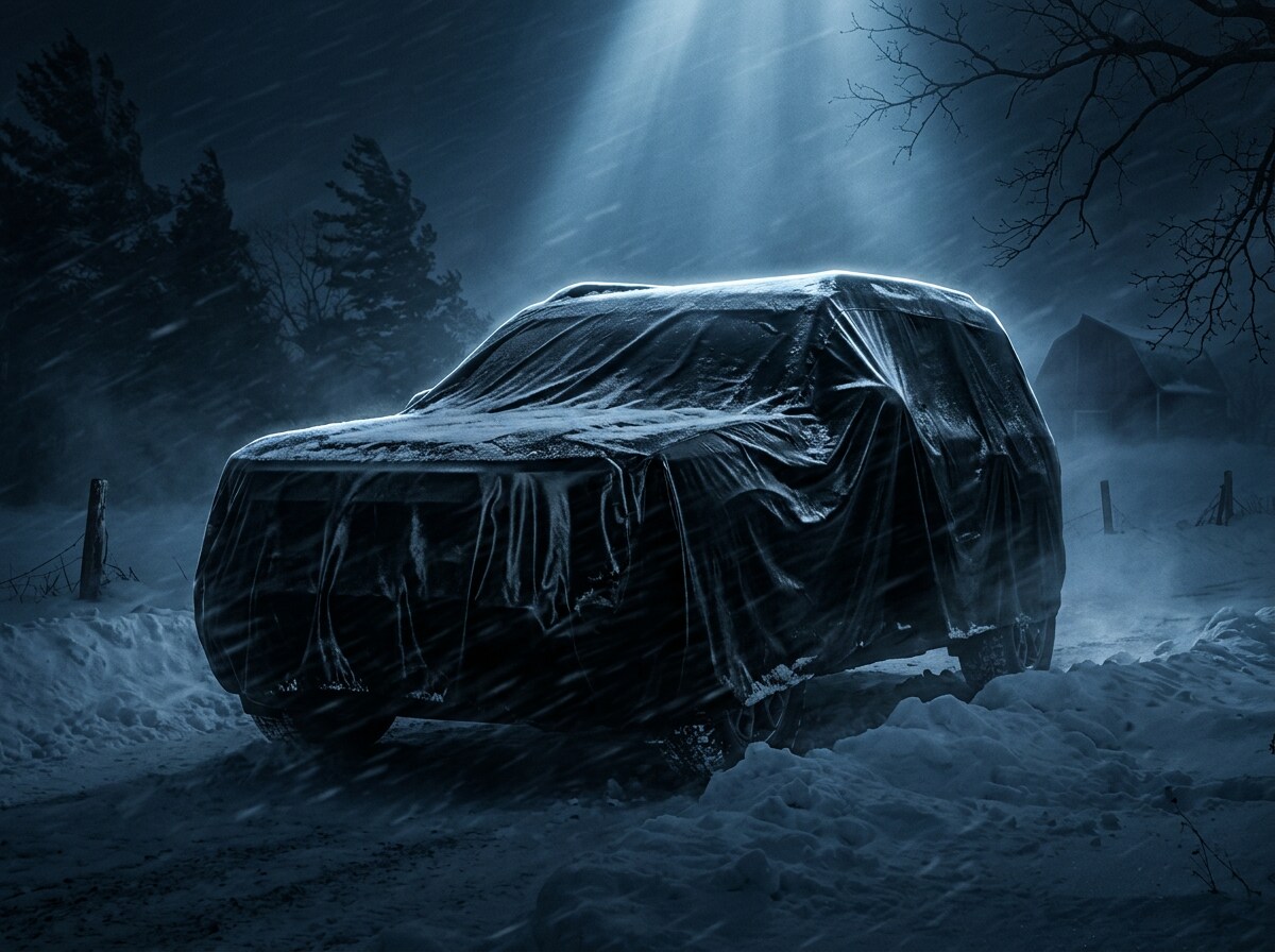 2027 Ford Bronco Sport concept under a cover — reserve yours at Jay Malone Ford in Hutchinson, MN