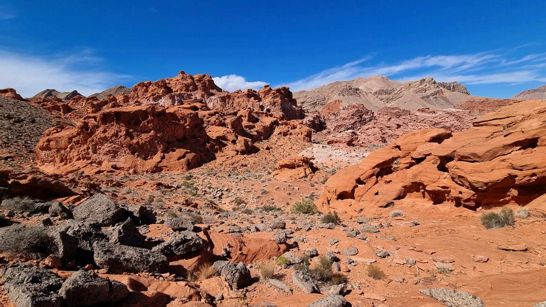Mojave Desert near Henderson Red rock desert landscape outside Henderson, NV