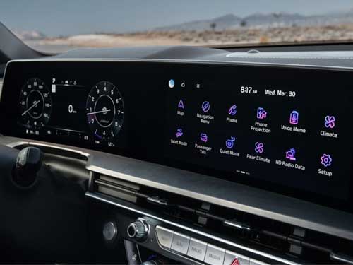 2024 KIA Telluride digital display