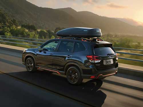 2024 Subaru Forester on a road trip