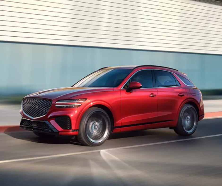 Red 2025 Genesis GV70 Exterior, Weatherford, TX