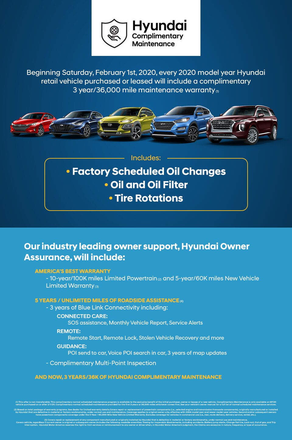 Jerry's Hyundai Complimentary Maintenance