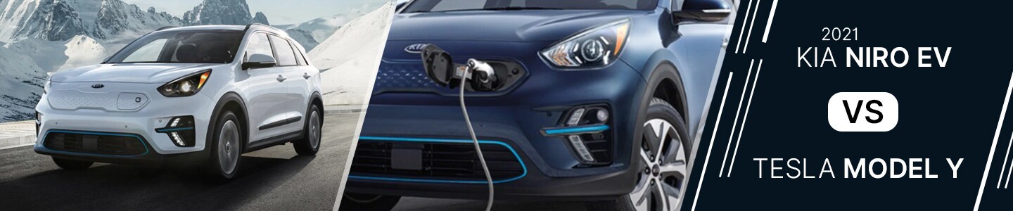 2021 Kia Niro EV vs. Tesla Model Y Comparison