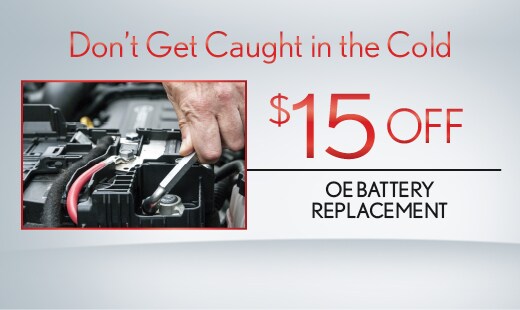$15 OFF Battery Replacement