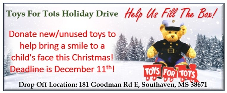 Toys For Tots Drop Off Toys For Tots Drop Off Southaven MS