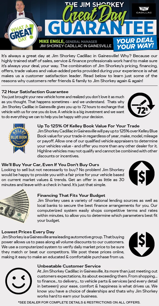 04-24-23 Shorkey Cadillac Gainesville - Great Day Guarantee Page 640x.png