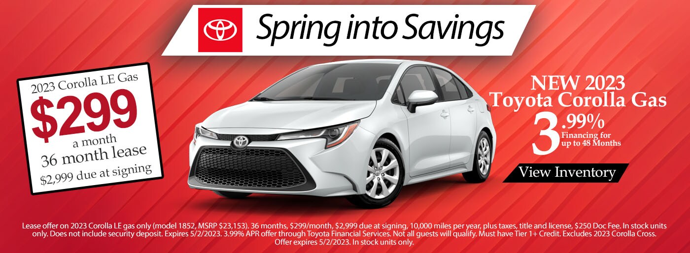 Toyota Corolla Special from Jim White Toyota | Toyota Corolla For Sale ...