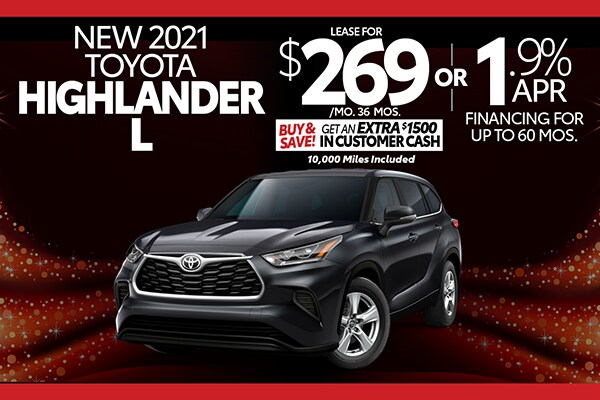 Highlander Special Offer Toyota Dealer Toledo OH