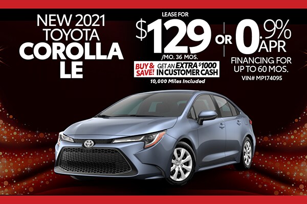 Corolla Special Offer Toledo OH Toyota Dealer