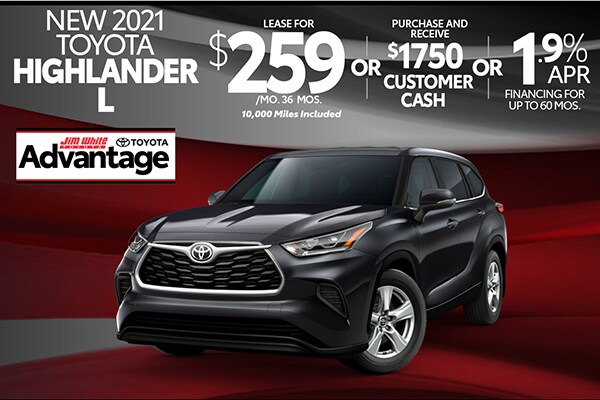 Highlander Special Offer Toyota Dealer Toledo OH