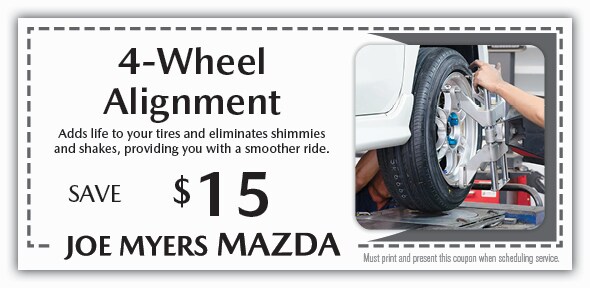 Joe Myers Mazda Service Coupon - Alignment