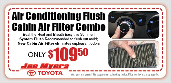 AC Service Coupon, Joe Myers Toyota, Houston