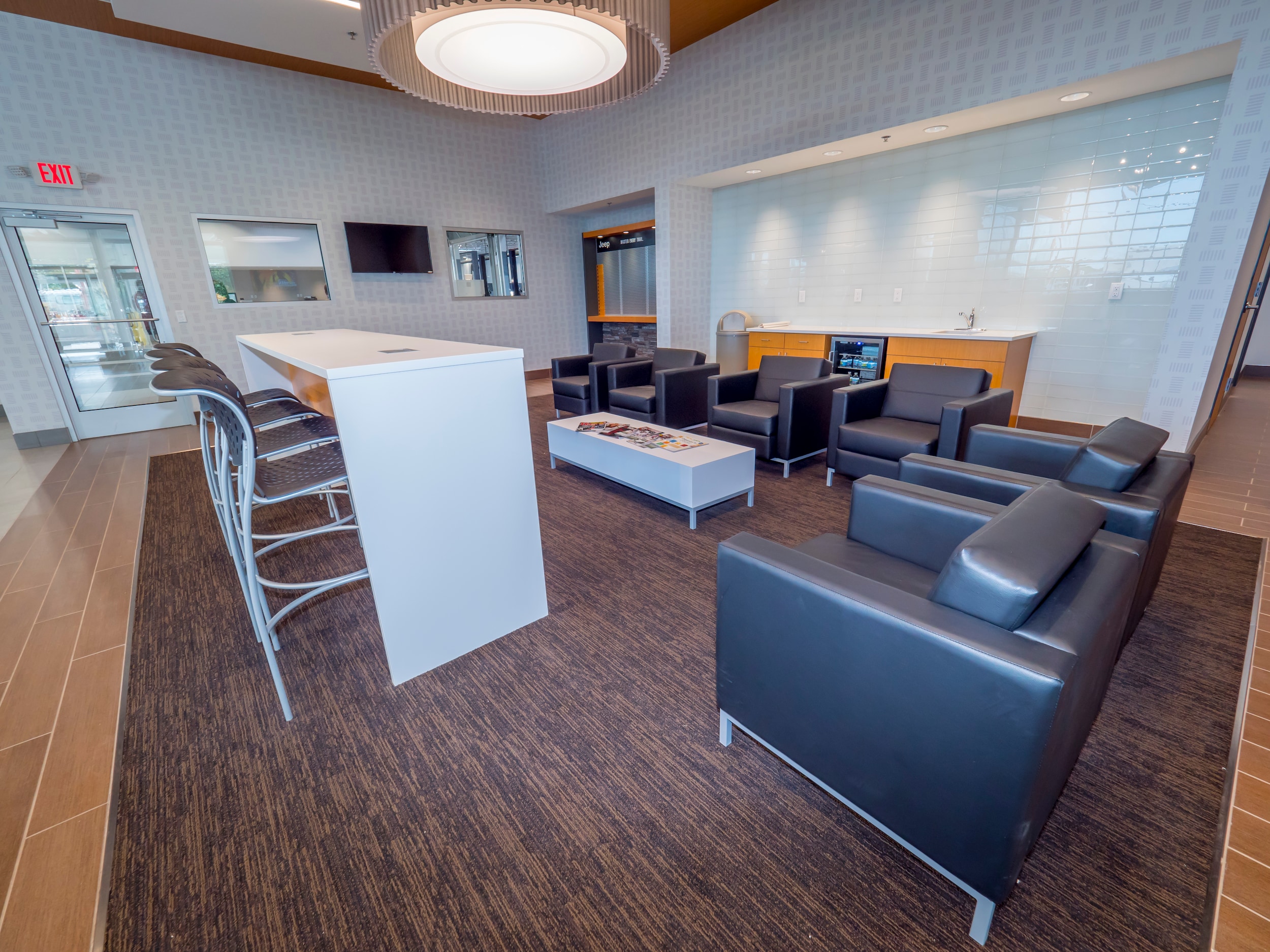 John Amato Chrysler Dodge Jeep Ram Waiting room Jeep side.jpg