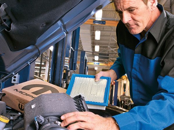 Engine air filter replacement