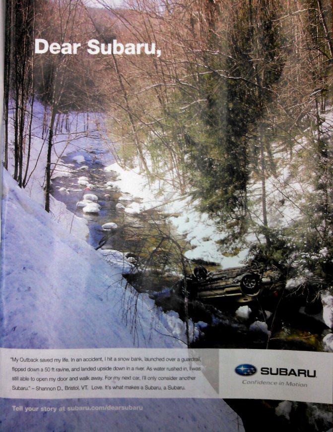 dear subaru ad