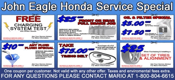 Russell and smith honda service coupons