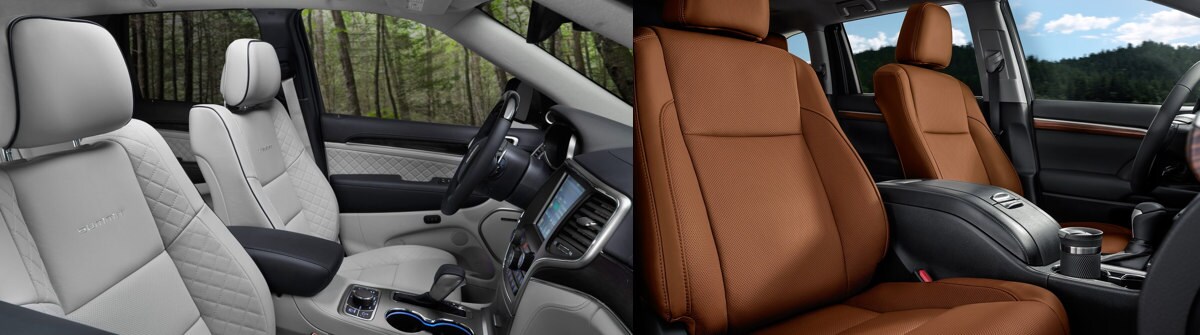 2017 Jeep Grand Cherokee vs. 2017 Toyota Highlander Interior Comparisons Near Ozark, MO