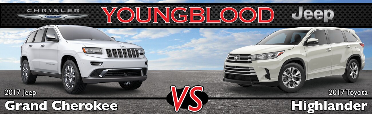 2017 Jeep Grand Cherokee vs. 2017 Toyota Highlander Near Ozark, MO