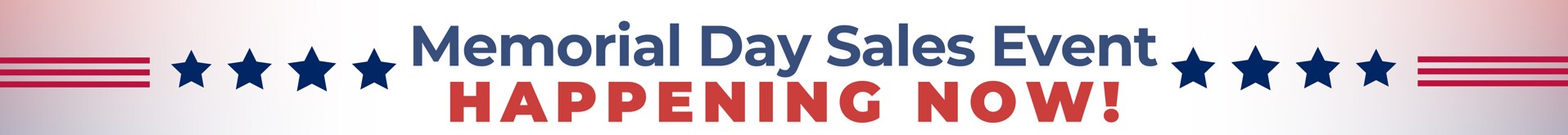 Memorial Day
Savings
