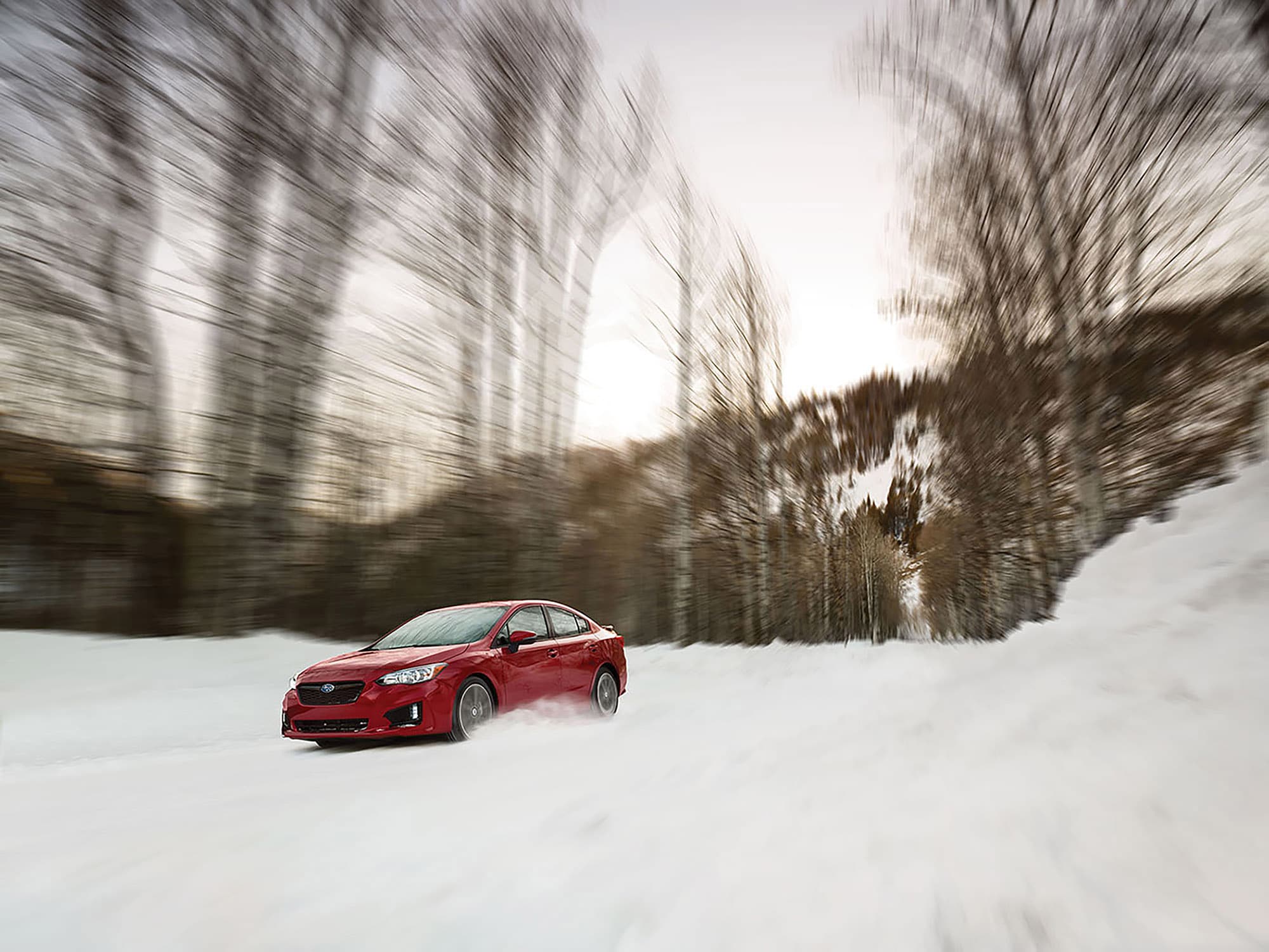 Subaru Impreza in snow